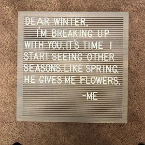 Letter board with extra letters